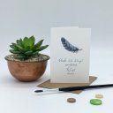 Under His Wings Little Note Encouragement Single Card