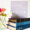Love is Patient Encouragement Single Card