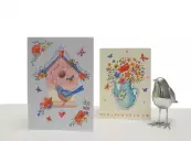 Teapot and Birdhouse Notecards Multi pack of 6