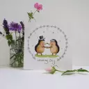 Hedgehogs Wedding Single Card