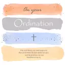 Ordination Blessing Single Card