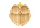 Bamboo Owl Suction Plate - Yellow