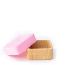 Bamboo Snack Pots - Pink & Grey (Pack of 2)