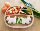 Bamboo Classic Section Plate - Weaning Gift Set - Grey
