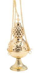 Golden Plated Thurible H 26 cm