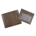 Wallet Leather Taupe John 3:16