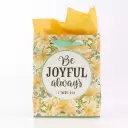 Gift Bag XSM Yellow Be Joyful Always 1 Thess. 5:16