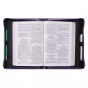 Large Purple Floral Blessed Is The One Faux Leather Fashion Bible Cover - Jeremiah 17:7