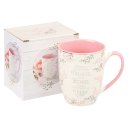 The One Who Trusts in the Lord Pink Ceramic Mug - Jeremiah 17:7