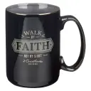 Mug Black/Gray Walk By Faith 2 Cor. 5:7