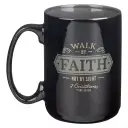 Mug Black/Gray Walk By Faith 2 Cor. 5:7
