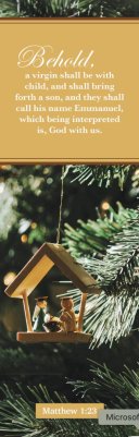 Christmas Bookmark: Behold (pack of 25)