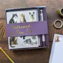 Notecard And Pen Set Boxed - Patricia Maccarthy Cats