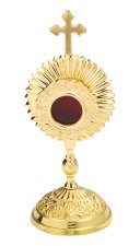 Gold Plated Reliquary H 17 cm