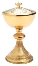 Golden Plated Ciborium H 21.5 cm