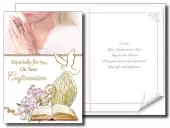 Girl's Confirmation Card with Insert