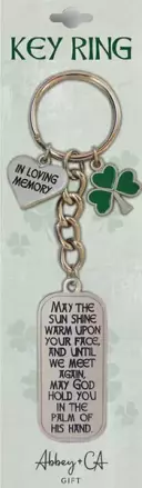 Metal Key Ring/Irish/Loving Memory
