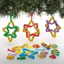 Nativity Star Bead Decoration Kits - Pack of 4
