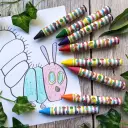 8 Jumbo Crayons - Very Hungry Caterpillar