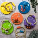 Wooden Ring Toss With Circle Base - Set Of 5 - Gruffalo