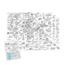 Colour In World Map Wrapping Paper (3 Sheets)