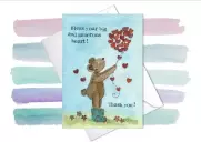 Thank You Card Generous Heart Single card
