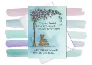 Thinking Of You Card Sympathy Card You Are Remembered Single card