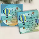 The Lord will watch over your coming and going - set of 4 ceramic coasters in gift box