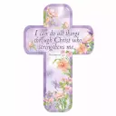 "I Can Do" (Purple) Paper Cross Bookmark Pack of 12