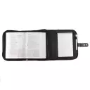 Large Black Three-fold Microfiber Bible Cover