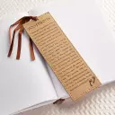 Footprints - Faux Leather Bookmark