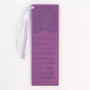 For I Know the Plans Purple Faux Leather Bookmark - Jeremiah 29:11