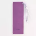 For I Know the Plans Purple Faux Leather Bookmark - Jeremiah 29:11