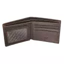 Brown Genuine Leather Wallet - Isaiah 40:31