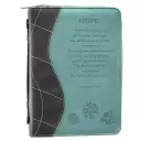 Large "Hope" (Turquoise) LuxLeather Bible Cover