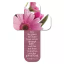 "Flower" (Pink) Paper Cross Bookmark (Pack of 12)