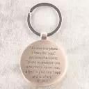 Keychain in Tin I Know the Plans Jer. 29:11