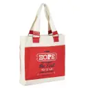 Retro Blessings "Hope" Red Canvas Tote Bag - Hebrews 6:19