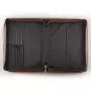 Large "Faith" Badge (Brown) Classic LuxLeather Bible Cover