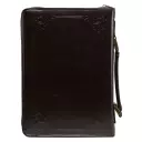 Medium The Holy Bible Dark Brown Faux Leather Classic Bible Cover