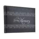Guest Book in Loving Memory Charcoal