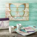 Wall Plaque-Butterfly Blessings/Grace