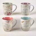 Floral Inspirations Set of 4 Mugs