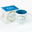 I Can Do All Things Through Him Watercolor Floral Philippians 4:13 Mug