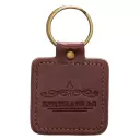 Brown Faux Leather Keychain In Christ Alone/ 5 Solas – Ephesians 2:8 Christian Gifts for Men