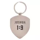 Courage - Joshua 1:9 Metal Key Ring