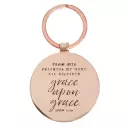Grace upon Grace Keyring in Tin