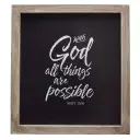Wall Plaque-All Things Are Possible