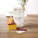 Gratitude Jar w/ Cards Ceramic In Everything Give Thanks. 1 Thess. 5:18