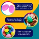 Multicoloured Egg Shakers - Box of 40